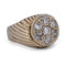 Bague 64 Bague vintage en or blanc 18 kt avec diamants 58 Facettes AN326 (00719)