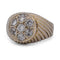 Bague 64 Bague vintage en or blanc 18 kt avec diamants 58 Facettes AN326 (00719)