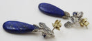 Boucles d'oreilles Art déco - Boucles d’oreilles en or 14 carats lapis-lazuli et saphir 58 Facettes earrings 12