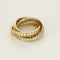Bague 51 CARTIER - Superbe et Rare Bague « Trinity » trois ors 58 Facettes B250618
