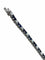 Bracelet Bracelet tennis en or blanc 18 k avec diamants et saphirs 58 Facettes