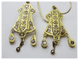 Boucles d'oreilles Boucles d'oreilles marocaines vintage gravées en or 18 carats et diamants 58 Facettes earrings 14