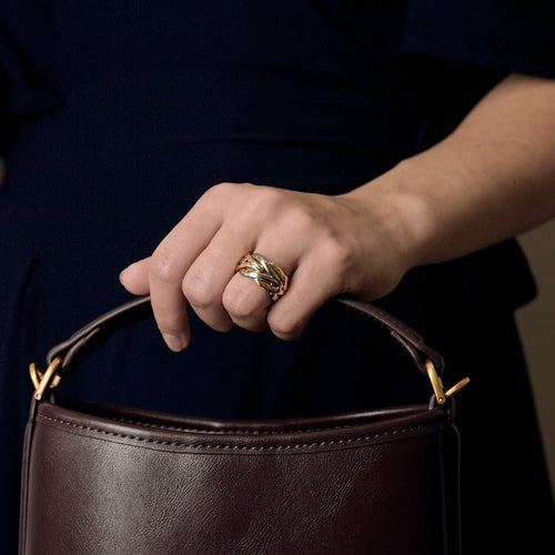 Bague 55 CHRISTOFLE - Belle bague en or jaune et argent 58 Facettes B250658