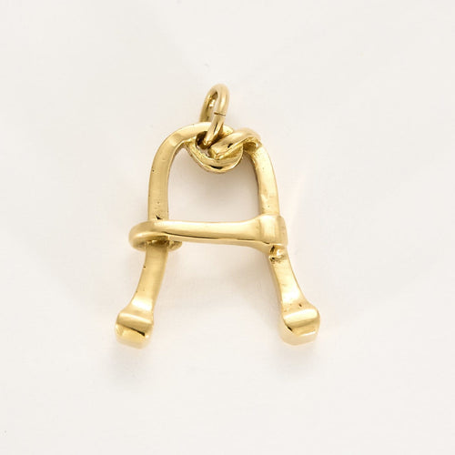 Pendentif Gucci Vintage - Pendentif lettre A en or jaune 18K 58 Facettes BIA1312X2