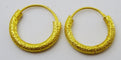 Boucles d'oreilles Boucles d’oreilles créoles texturées en or jaune 18 carats 58 Facettes earrings 26