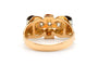 Bague 56 Art déco - Bague en or jaune et blanc 18 carats et diamants 58 Facettes 22767