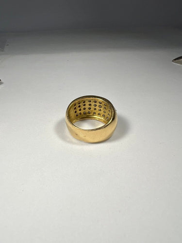 Bague 51 Bague bandeau en or 18 carats et diamants 58 Facettes 280