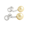 Boucles d'oreilles Boucles d’oreilles pendantes en perles de culture, or blanc et diamants 58 Facettes 661D00003