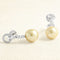 Boucles d'oreilles Boucles d'oreilles pendants perles, Or blanc et Diamants 58 Facettes 661D00003