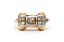 Bague 55 Art déco - Bague en or jaune 18 carats et diamants 58 Facettes B819