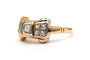 Bague 55 Art déco - Bague en or jaune 18 carats et diamants 58 Facettes B819