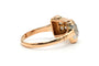 Bague 55 Art déco - Bague en or jaune 18 carats et diamants 58 Facettes B819