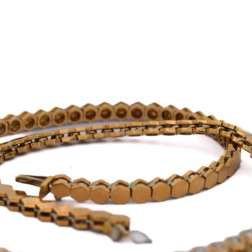 Collier Collier vintage - Collier en or jaune 18 ct et diamants 58 Facettes CL108 (00249)