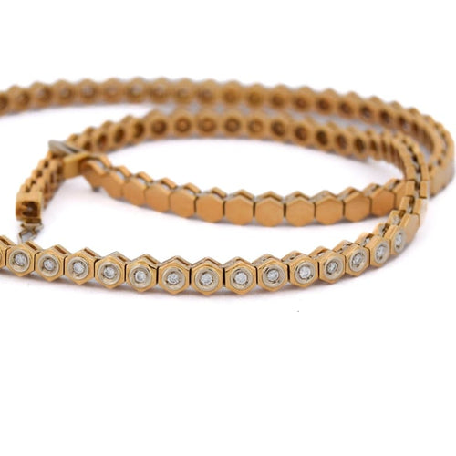 Collier Collier vintage - Collier en or jaune 18 ct et diamants 58 Facettes CL108 (00249)