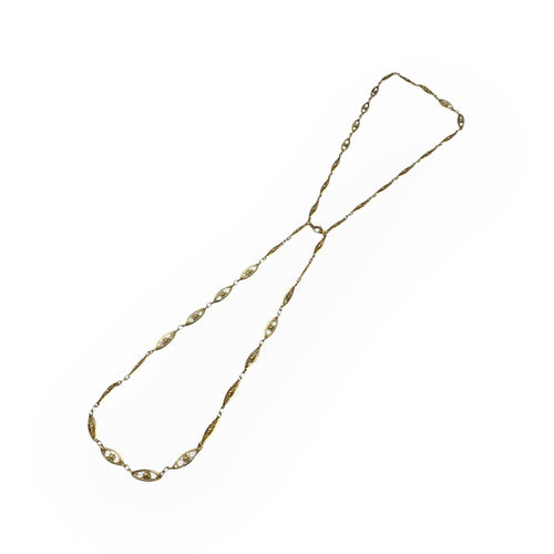 Collier Sautoir/collier double maille filigrane en or jaune 750 58 Facettes 149066874