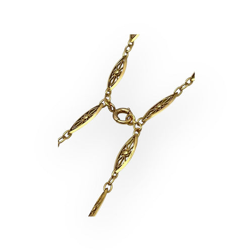 Collier Sautoir/collier double maille filigrane en or jaune 750 58 Facettes 149066874