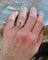 Bague 51 Bague saphir orange et diamants en platine 58 Facettes 608