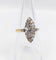Bague 54.5 Bague marquise ancienne en or 18k et platine, diamants 58 Facettes A06739