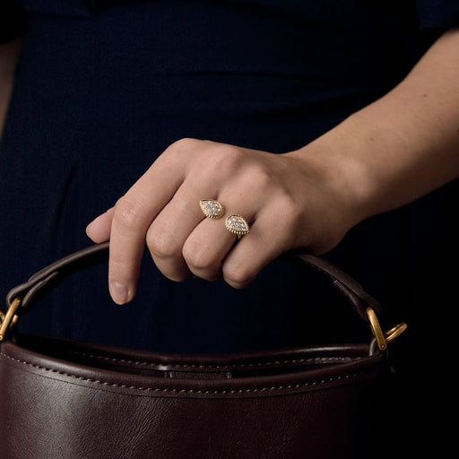 Bague 49 Boucheron - Serpent Bohème Motif S - Bague en or jaune et diamants 58 Facettes 58FC43