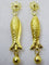 Boucles d'oreilles Boucles d’oreilles vintage poisson en or 14 et 21 carats 58 Facettes earrings 24