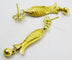 Boucles d'oreilles Boucles d’oreilles vintage poisson en or 14 et 21 carats 58 Facettes earrings 24