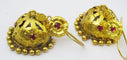 Boucles d'oreilles Boucles d’oreilles anciennes - Or jaune 22 carats et pierres roses 58 Facettes earring 28