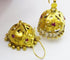 Boucles d'oreilles Boucles d’oreilles anciennes - Or jaune 22 carats et pierres roses 58 Facettes earring 28