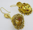 Boucles d'oreilles Boucles d’oreilles anciennes - Or jaune 22 carats et pierres roses 58 Facettes earring 28