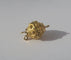 Pendentif Fermoir pendentif ancien sphère cannnetille en or rose 18 carats 58 Facettes Fermoir