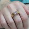 Bague 54 Bague en or jaune 18k avec améthyste 0,91 ct 58 Facettes S124