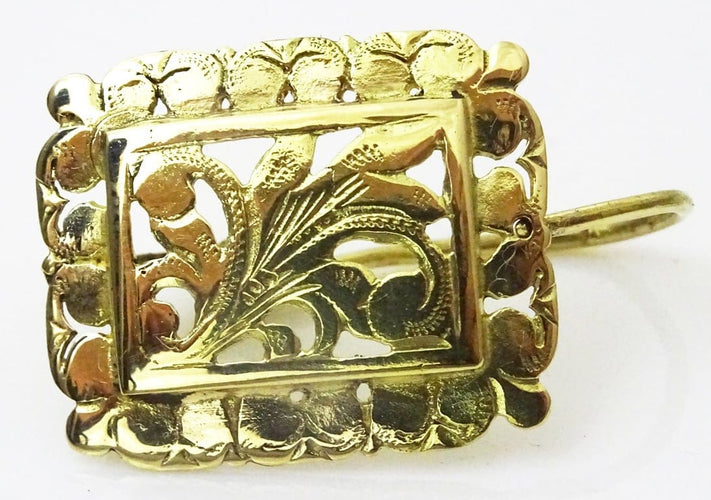 Boucles d'oreilles Boucles d'oreilles vintage marocaines en or jaune 18 carats 58 Facettes earrings 33