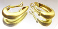 Boucles d'oreilles Boucles d’oreilles créoles vintage en or jaune 14 carats 58 Facettes earrings 37