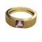 Bague 59 Bague en or 18k et améthyste 58 Facettes T22