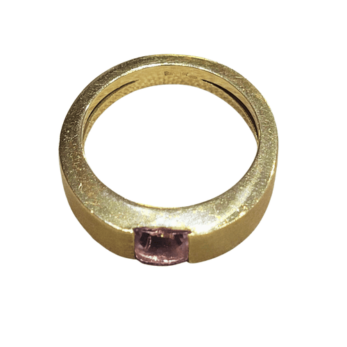 Bague 59 Bague en or 18k et améthyste 58 Facettes T22