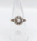 Bague 56.5 Bague marguerite antique en or 18k et platine à diamants taille rose 58 Facettes A06753