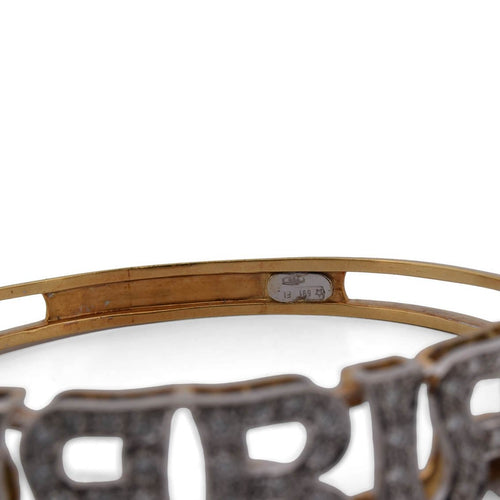 Bracelet Bracelet vintage « MARIA » en or jaune 18k et or blanc, diamants 58 Facettes BR106 (05149)