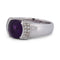 Bague 62 Bague vintage en or blanc 18k avec améthyste et diamants 58 Facettes AN132 112-193 (05419)