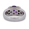 Bague 62 Bague vintage en or blanc 18k avec améthyste et diamants 58 Facettes AN132 112-193 (05419)