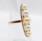 Bague 52 Bague marquise XXL vintage en or rose 18k et perles de culture 58 Facettes A06757