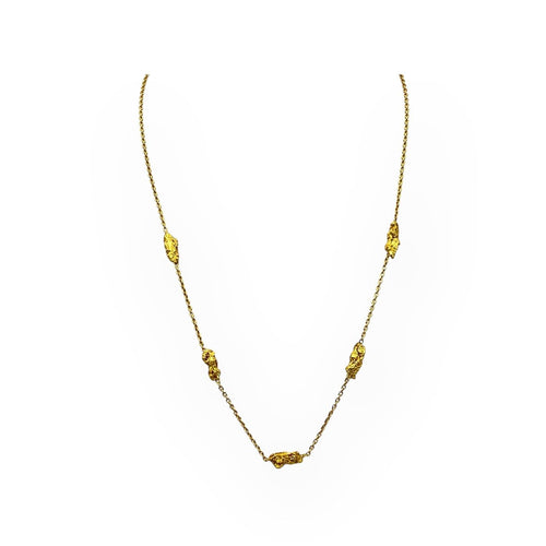 Collier Collier pépites - Collier en or jaune 750 (18K) 58 Facettes 149066311