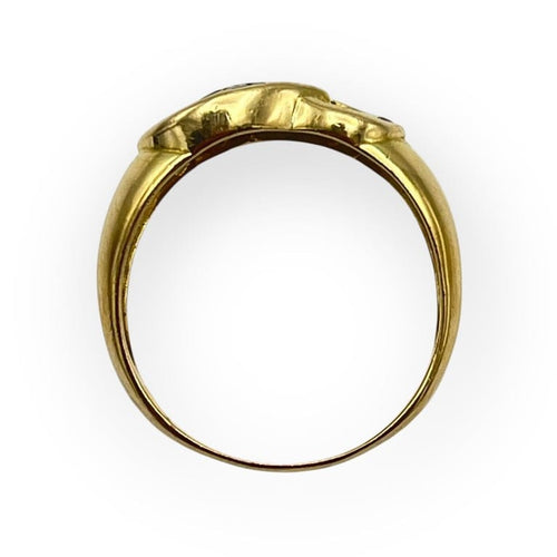 Bague 57 Bague infini en or jaune 750 sertie de saphirs et diamants 58 Facettes 149066403