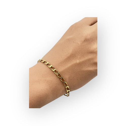 Bracelet Bracelet maille cheval en or jaune 750 58 Facettes 149066445
