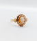 Bague 55.5 Bague vintage en or rose 18k avec camée coquille 58 Facettes A06766