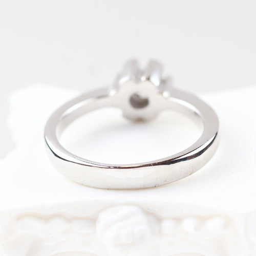 Bague 53 Bague solitaire diamant 0,16 ct en or blanc 18K 58 Facettes 159/24E