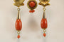 Bague 58 Parure ancienne - Boucles d’oreilles et bague en or jaune 14 carats et corail 58 Facettes 7694