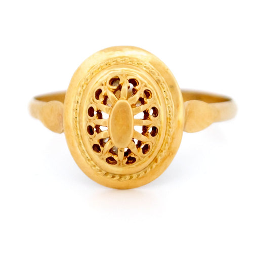 Bague 56 Bague filigrane vintage en or 14k 58 Facettes 334CA67A399D444EA2E0F793B4F44E74