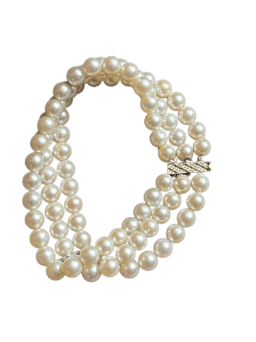 Bracelet Bracelet 3 rangs de perles de culture Akoya en or jaune 18K 58 Facettes 933