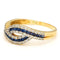 Bague 59.5 Bague croisée en or jaune 18k avec saphirs et diamants 58 Facettes FB610210BE274ACFA68CF8312CF6E9D0
