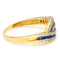Bague 59.5 Bague croisée en or jaune 18k avec saphirs et diamants 58 Facettes FB610210BE274ACFA68CF8312CF6E9D0