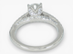 Bague 51 HRD - Bague entourage en or blanc 14 kt et diamants 1,60 ct 58 Facettes J260000040069
